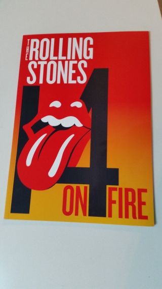 The Rolling Stones On Fire Tour Program