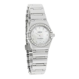 Omega Constellation My Choice Ladies Diamond Swiss Quartz Watch 1475.  71