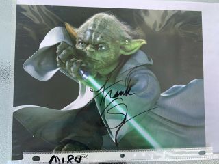 Star Wars Yoda Frank Oz Authentic Hand Signed Autograph W/ 8x10 Photo