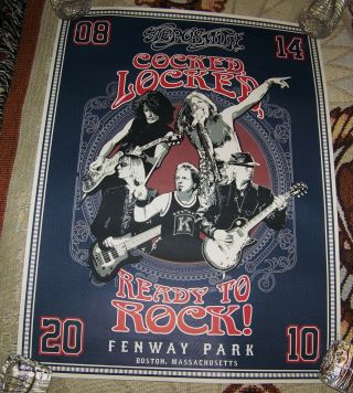 Vintage 2010 Aerosmith Event Poster Fenway Park Boston Limited Edition 8/14/10
