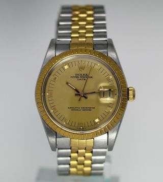 Vintage Rolex Oyster Perpetual Date Wristwatch Ref 15053 Serial R83xxxx