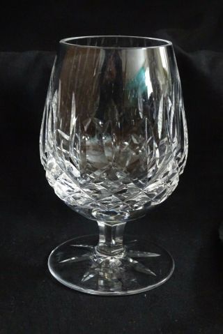 Waterford Ireland Cut Crystal Lismore Small Brandy Snifter 4 1/2 "
