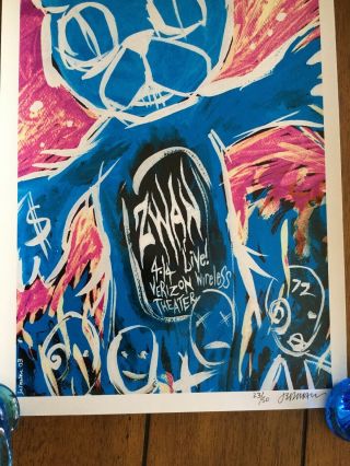 ZWAN 2003 Jermaine Rogers signed & numbered Concert Poster RARE 23/50 3