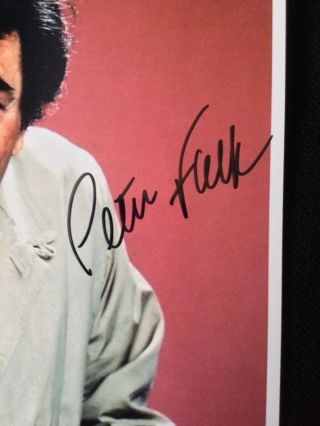 PETER FALK,  Columbo,  8x10 Photo Signed Autograph w/COA 3