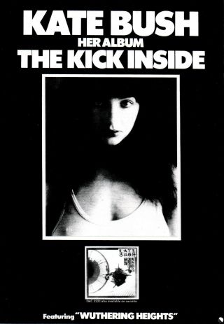 Kate Bush The Kick Inside Poster.  Size Large - A2.