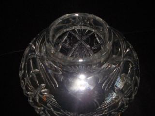 Lovely Cut Crystal Glass Shade Candle Lamp Lighting 7.  5 