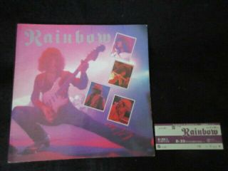 Rainbow 1981 Japan Tour Book Ticket Nagoya Concert Deep Purple Blackmore
