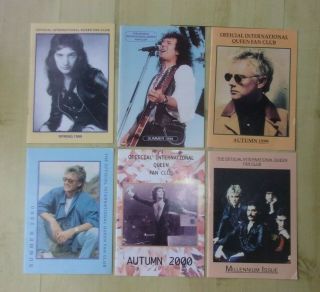 Queen Official International Fan Club Six Magazines 1999 - 2000 Millennium