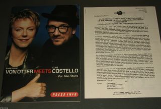 Elvis Costello & Anne Sofie Von Otter ‘for The Stars’ 2001 Presskit—14 - Page Book