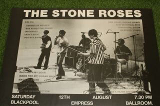 The Stone Roses - Blackpool Empress Ballroom 1989 Poster Advert Rare Certificate 2