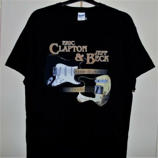 Eric Clapton & Jeff Beck Tour 2010 Commemorative T Shirt Size Xl.  Unworn