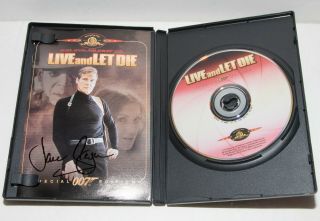 Signed Jane Seymour Live And Let Die James Bond 007 Dvd Autograph
