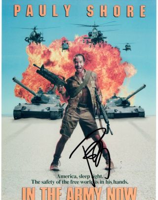 Pauly Shore Signed Autographed 8x10 Photo In The Army Now