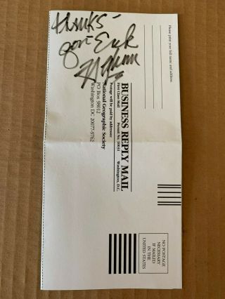Jon Erik Hexum Autographed Business Reply Cut Signature In Person Chance Meeting