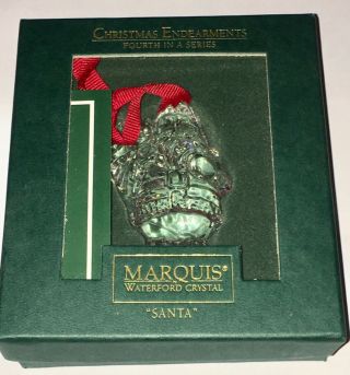 Waterford Crystal Marquis Christmas Ornament Santa,