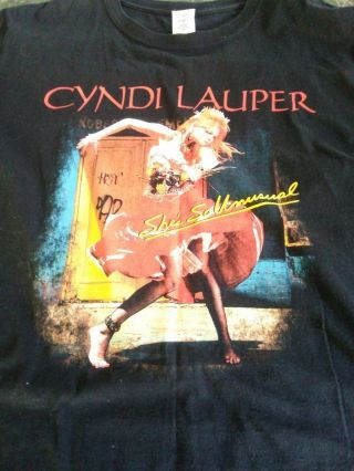 Cyndi Lauper Rare 2013 She ' s So Unusual Australian Tour T Shirt Size Large 2