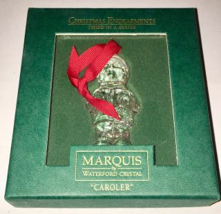 Waterford Crystal Marquis Christmas Ornament Caroler,
