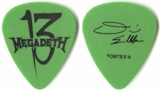 Megadeth David Ellefson Authentic 2011 Thirteen 13 Tour Signature Guitar Pick