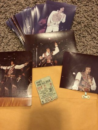 Elvis Presley - Concert Ticket Stub June 30,  1976 Greensboro Coliseum W/ Photos