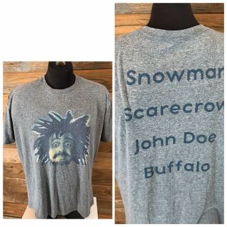 Counting Crows Adam Duritz Scarecrow Lyric " Snowman John Doe " T - Shirt Men 