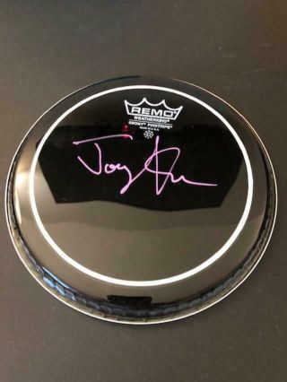 Aerosmith Joey Kramer Autographed 8 " Remo Drumhead