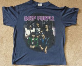 Deep Purple - Vintage 1987 House Of Blue Light Concert Tour T Shirt - Large