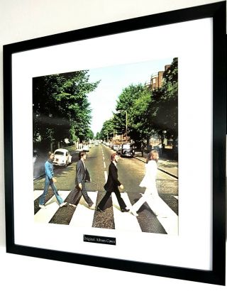 The Beatles Framed Album Cover Abbey Road /plaque Certificate/lennon