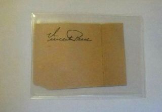 Vincent Price Signed Scrapbook Page Autograph Vintage