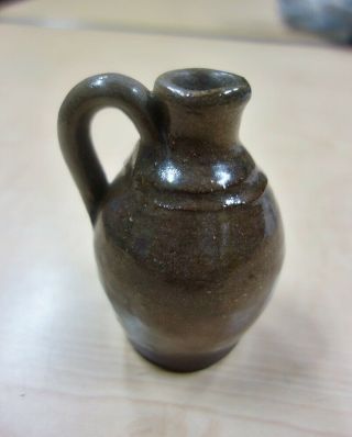 Burlon Bb Craig Pottery Miniature Brown Jug Vale Nc Catawba