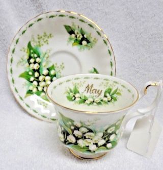 Royal Albert Flower Of The Month May Cup And Saucer 1970