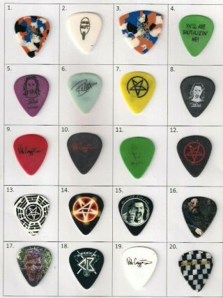 (2 Of 20) Very Rare And Collectable Anthrax Guitar Pick / Plectrum