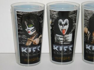 KISS Band 4pc Monster Album Germany Promo Cup Set Gene Paul Eric Tommy 2