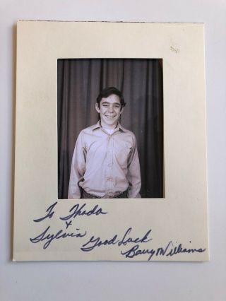 Barry Williams Vintage Signed Autographed Photo Greg The Brady Bunch