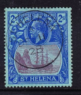 St Helena 1927 Sg108 2/ - Purple & Blue On Blue - Fine Madame Joseph Pm.  Cat £60