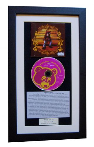 Kanye West College Dropout Classic Cd Album Quality Framed,  Express Global Ship