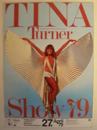 Tina Turner Concert Tour Poster 1979 Rough