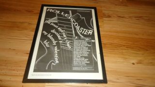 Jesus & Mary Chain/blur/mbv/dinosaur Jr 1992 Tour - Framed A3 Poster Advert