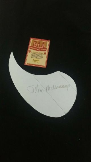 John Melloncamp Signed Autographed Guitar Pick Guard With See Photos 3