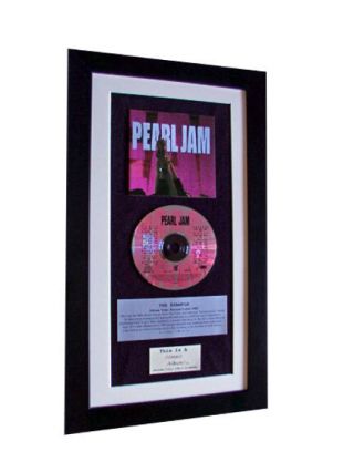 Pearl Jam Ten Classic Cd Album Gallery Quality Framed,  Express Global Ship