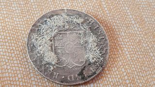8 Reales Silver Coin From Shipwreck Find On Beach With Metal Detector