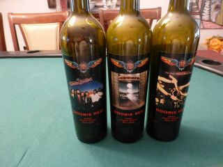 Rare Doobie Brothers 3 Wine Bottle Set B.  R.  Cohn Winery 2005
