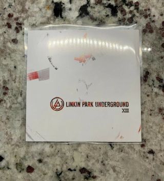 Linkin Park Underground 13 Xiii Lpu Fan Club Cd