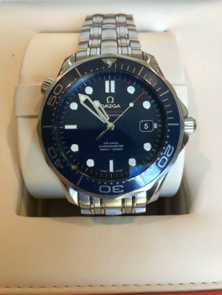 Omega Seamaster Diver 300m Co - Axial Watch Blue