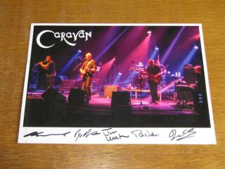 Caravan - Fully Signed Promo Photo - 10 X 8 Inch (in The Land Of Grey And Pink)