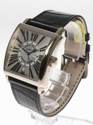 Franck Muller Master Square King 6000 H Sc Dt R 18k White Gold Mens Watch