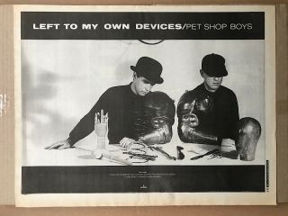 Pet Shop Boys Left To My Own Devices Poster Sized Music Press Advert Fr