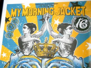 Great Rare MY MORNING JACKET LOUISVILLE 2008 MADPIXEL SHOW POSTER 24 