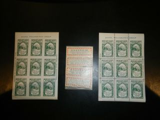 " Bnapex " 2nd Annual Convention / Exhibition,  Philadelphia 1950 - Sheets Of 9