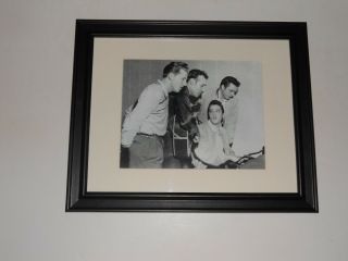 Large Framed 1956 Million Dollar Quartet Elvis,  Carl,  Johnny Cash,  Jerry Lee Lewis
