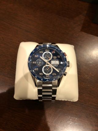 Tag Heuer Carrera Calibre 16 day - date blue dial 2